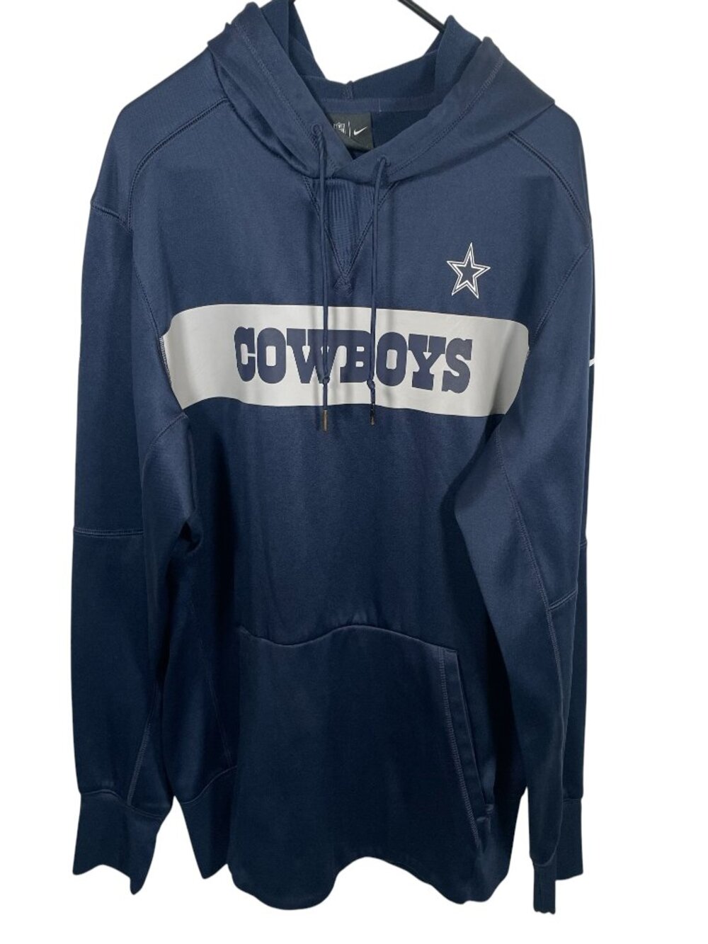 Nike Dallas Cowboys Hoodie Mens Medium Blue Gray NFL Football Onfield